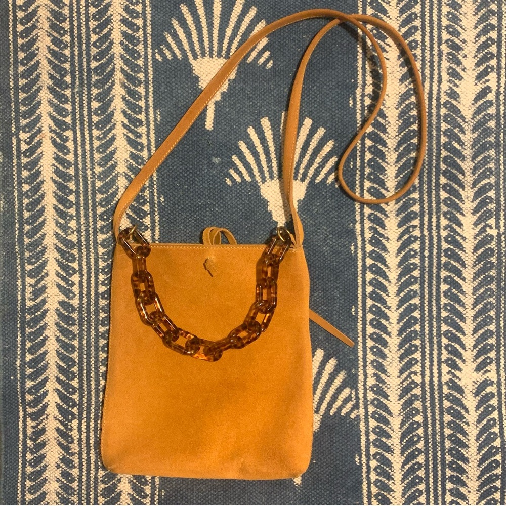 Madewell The Slim Brooklyn Crossbody Bag in Suede: Chain Handle Edition